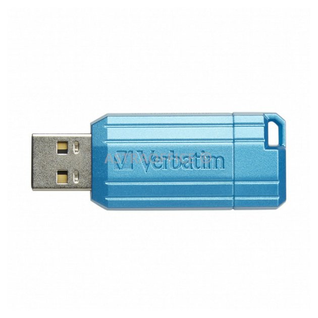 Verbatim USB flash disk, USB 2.0, 128GB, Store,N,Go PinStripe, modrý, 49461, pro archivaci dat