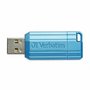 Verbatim USB flash disk, USB 2.0, 128GB, Store,N,Go PinStripe, modrý, 49461, pro archivaci dat