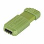 Verbatim USB flash disk, USB 2.0, 128GB, Store,N,Go PinStripe, zelený, 49462, pro archivaci dat