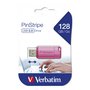 Verbatim USB flash disk, USB 2.0, 128GB, Store,N,Go PinStripe, růžový, 49460, pro archivaci dat