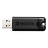 Verbatim USB flash disk, USB 3.0, 16GB, PinStripe, Store N Go, černý, 49316, USB A, s výsuvným konektorem