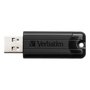 Verbatim USB flash disk, USB 3.0, 64GB, PinStripe, Store N Go, černý, 49318, USB A, s vysuvnym konektorem