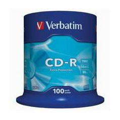CD-R Verbatim DataLife Extra Protection 700 MB cake box 52x 100-pack
