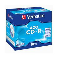 CD-R Verbatim DataLife Plus 700 MB jewel box 52x Crystal