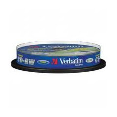 CD-RW Verbatim DataLife Plus 700 MB cake box  8-12x 10-pack Scratch Resistant
