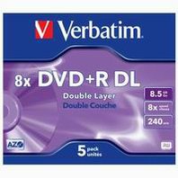 DVD+R Verbatim DataLife Plus 8.5 GB jewel box 8x 1ks Dual Layer Scratch Resistant