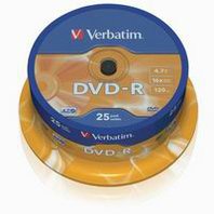 DVD-R Verbatim DataLife Plus 4.7 GB cake box 16x 25-pack Scratch Resistant Matte Silver