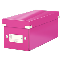 Archivační krabice Leitz Click & Store na CD 6041 - růžová