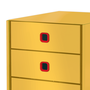 Zásuvkový box Leitz Click and Store COSY, 3 zásuvky, teplá žlutá