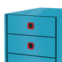 Zásuvkový box Leitz Click and Store COSY, 3 zásuvky, klidná modrá