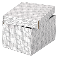 Esselte Home úložný box malý, White, sada 3 ks