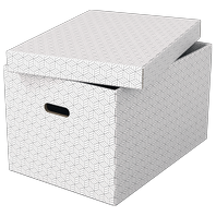 Esselte Home úložný box velký, White, sada 3 ks