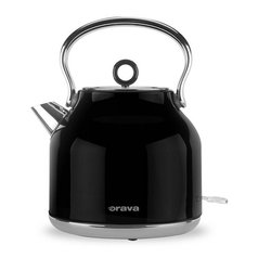 Retro konvice s analogovým teploměrem Hiluxe-1 B, 2200W, černá, orava