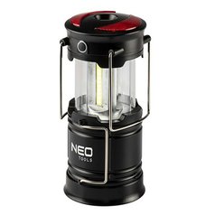 LED kempingové světlo 3v1, 3xAA, hliník, černá, 3 druhy svícení