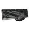 A4Tech FG1012 Sada klávesnice bezdrátová CZ, černá s bezdrátovou optickou myší, AA, klasická, 2.4 [Ghz]