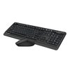 A4Tech FG1012 Sada klávesnice bezdrátová CZ, černá s bezdrátovou optickou myší, AA, klasická, 2.4 [Ghz]
