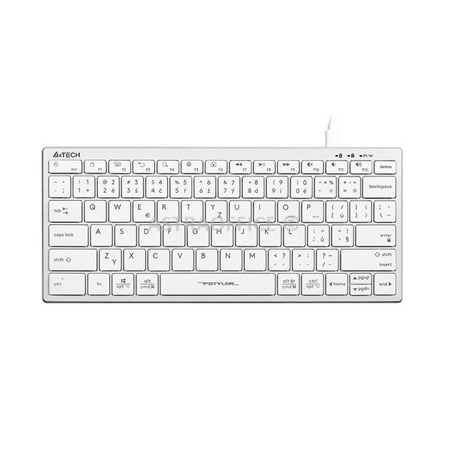 A4Tech FX51 Klávesnice drátová (USB) CZ, bílá