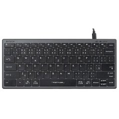 A4Tech FX51 Klávesnice drátová (USB) CZ, šedá