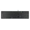Genius SlimStar C126, sada klávesnice s optickou myší, CZ/SK, klasická, tenká typ drátová (USB), černá, ne