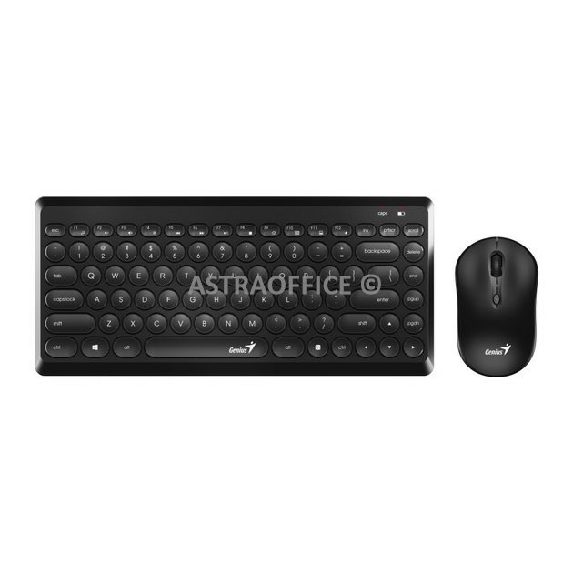 Genius LuxeMate Q8000, sada klávesnice s bezdrátovou optickou myší, 4x AAA, CZ/SK, klasická, kulaté klávesy typ 2.4 [Ghz], bezdrát