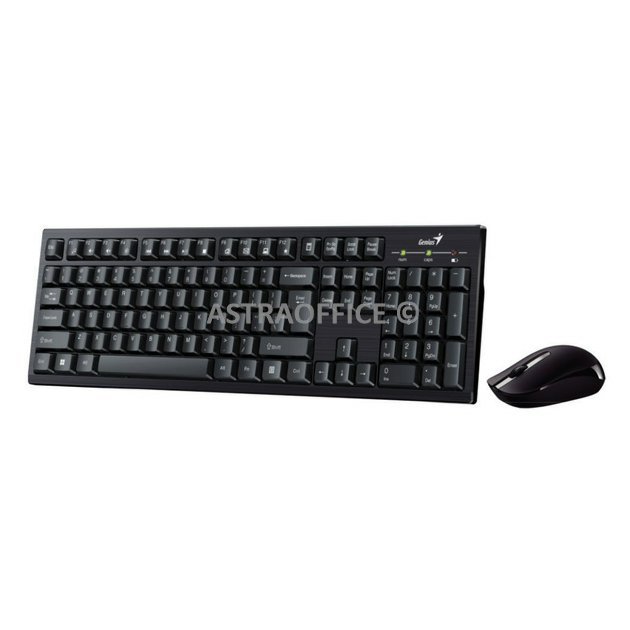 Genius KM-8101, sada klávesnice s bezdrátovou optickou myší, 1x AAA, 1x AA, CZ/SK, multimediální, nízkoprofilová typ 2.4 [Ghz], be