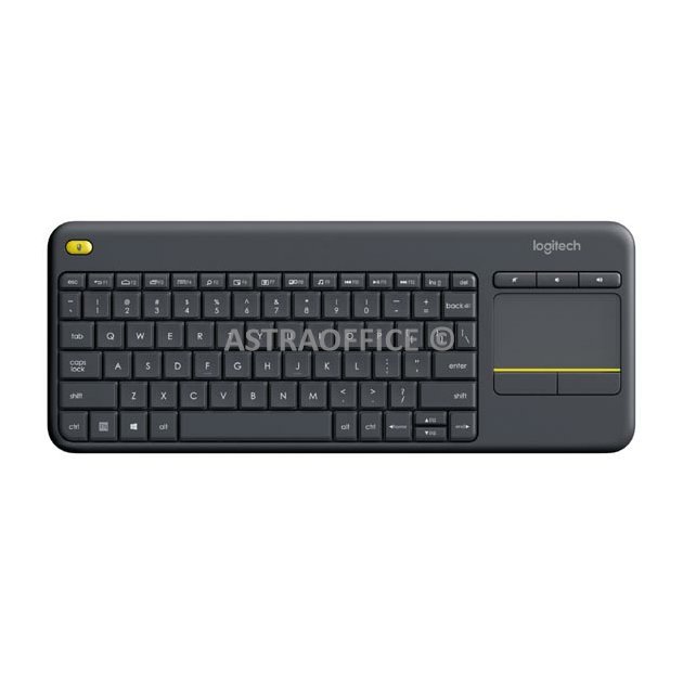 Logitech K400 Plus klávesnice bezdrátová US, černá