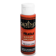 CADENCE akrylová barva PREMIUM 70 ml polomat červená