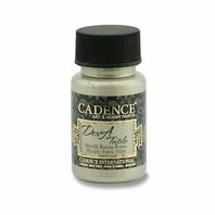 CADENCE-Metalická barva na textil, platinová, 50 ml