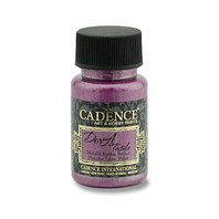 CADENCE-Metalická barva na textil, cyklaménová, 50 ml