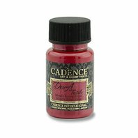 CADENCE-Metalická barva na textil, červená , 50 ml