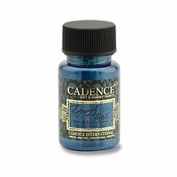 CADENCE-Metalická barva na textil, tm.modrá , 50 ml