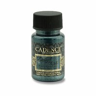 CADENCE-Metalická barva na textil, petrolejová modrá , 50 ml