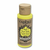 CADENCE-Klasická barva na textil, žlutá, 59 ml
