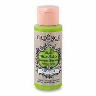 CADENCE-Klasická barva na textil, zelená, 59 ml