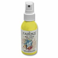 CADENCE-Textilní barva ve spreji, žlutá, 100ml na světlý textil