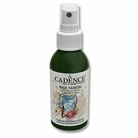 CADENCE-Textilní barva ve spreji, tm.zelená, 100ml na světlý textil