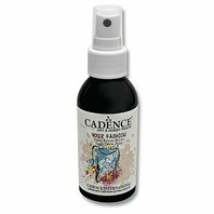 CADENCE-Textilní barva ve spreji, černá, 100ml na světlý textil