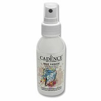 CADENCE-Textilní barva ve spreji, bílá, 100ml na světlý textil