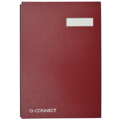 Podpisová kniha Q-Connect, A4, 20 listů, červená