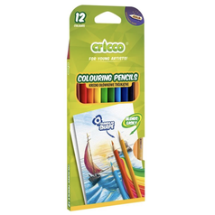 Pastelky Cricco, trojhranné, 12 barev, blistr