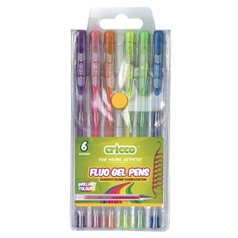 Gelový roller Cricco, sada 6 fluorescenčních barev