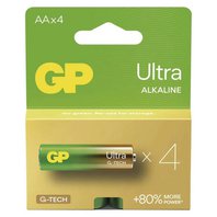 Baterie alkalická, AA (LR6), AA, 1.5V, GP, blistr, 4-pack, ULTRA