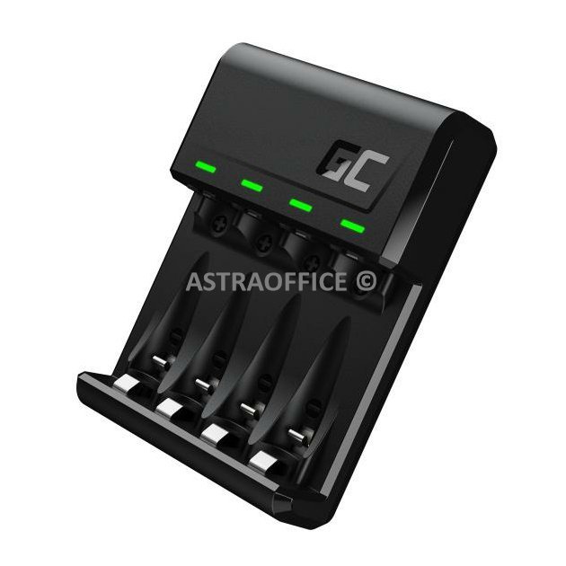 Green Cell GC VitalCharger Ni-MH AA a AAA baterie nabíječka s Micro USB a USB-C port