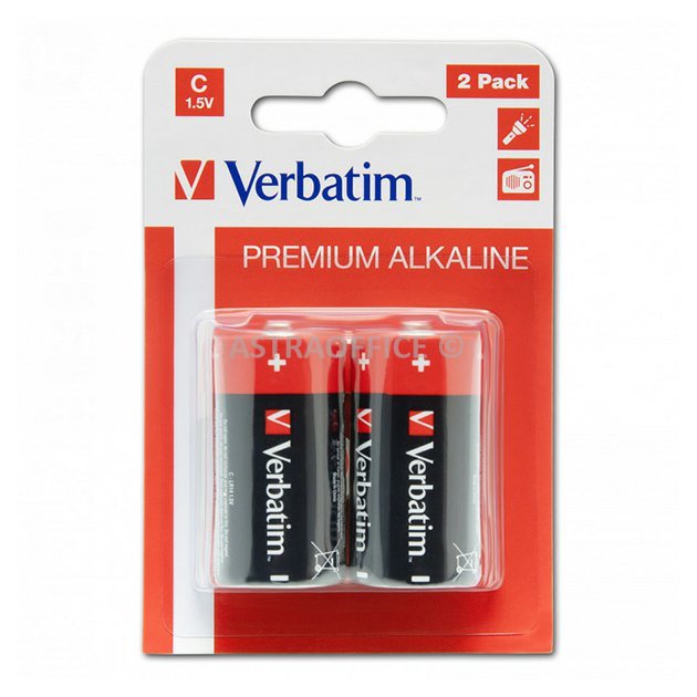Baterie Verbatim LR14 1,5 V alkalická balení 2 ks