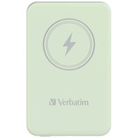 Verbatim, power banka s bezdrátovým nabíjením, 5V, nabíjení telefonu, 32241, 5 000mAh, magnetické připevnění, zelená