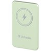 Verbatim, power banka s bezdrátovým nabíjením, 5V, nabíjení telefonu, 32241, 5 000mAh, magnetické připevnění, zelená