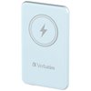 Verbatim, power banka s bezdrátovým nabíjením, 5V, nabíjení telefonu, 32242, 5 000mAh, magnetické připevnění, modrá