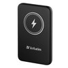 Verbatim, power banka s bezdrátovým nabíjením, 5V, nabíjení telefonu, 32245, 10 000mAh, magnetické připevnění, černá