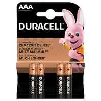 Baterie alkalická, AAA (LR03), AAA, 1.5V, Duracell, blistr, 4-pack, 42322, Basic