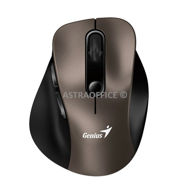 Genius Ergo 9000S Myš bezdrátová, titanová, 2400DPI